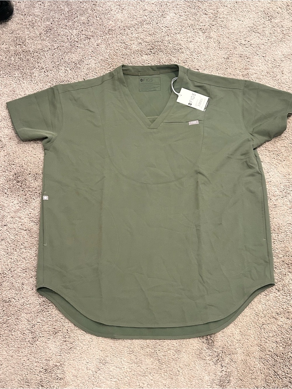 Figs SHORT SLEEVE TUNIC SCRUB TOP large NWT